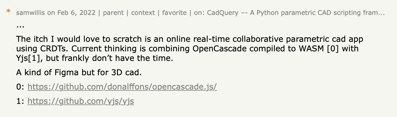 Hacker News comment